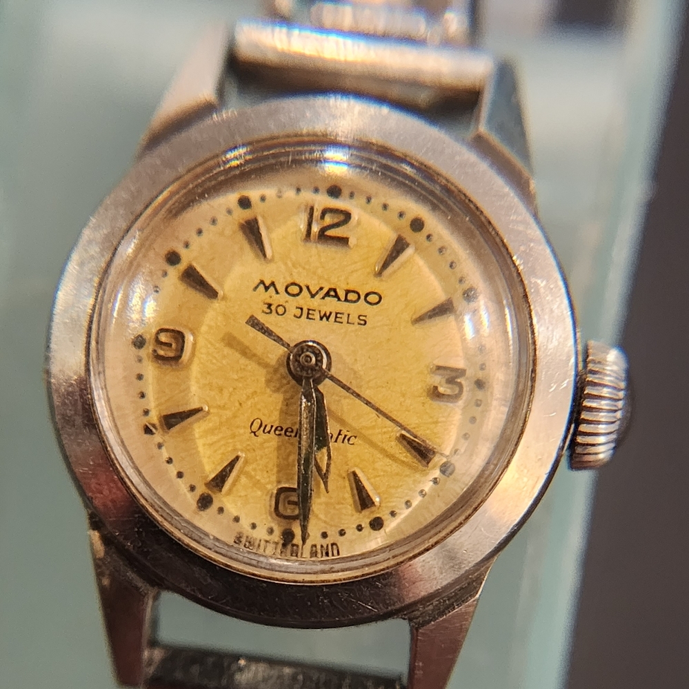 Movado Queenmatic Vintage Automatic Ladies Watch Rare Working